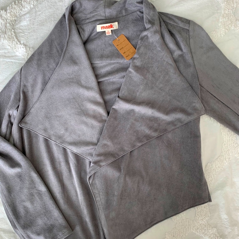Maxim Grey Suede Jacket